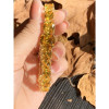 74ctw Cushion Cut Yellow Sapphire Bracelet in Gold