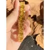 74ctw Cushion Cut Yellow Sapphire Bracelet in Gold
