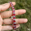 21ctw Oval Cut Ruby Tennis Bracelet