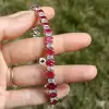 21ctw Oval Cut Ruby Tennis Bracelet