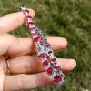 21ctw Oval Cut Ruby Tennis Bracelet