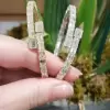 Emerald Cut White Sapphire Open Bracelet