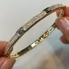 Baguette Cut White Sapphire Classic Tennis Bangle