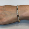 Baguette Cut White Sapphire Classic Tennis Bangle