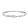 12ctw Round Cut White Sapphire Scalloped Butterfly Bracelet