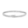 12ctw Round Cut White Sapphire Scalloped Butterfly Bracelet