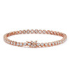 12ctw Round Cut White Sapphire Scalloped Butterfly Bracelet