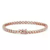 12ctw Round Cut White Sapphire Scalloped Butterfly Bracelet