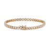 12ctw Round Cut White Sapphire Scalloped Butterfly Bracelet