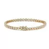 12ctw Round Cut White Sapphire Scalloped Butterfly Bracelet