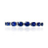 29.7ctw 7MM Cushion Cut Sapphire Tennis Bracelet