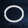 30ctw Round Cut White Sapphire Tennis Bangle Bracelet