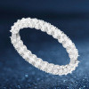 30ctw Round Cut White Sapphire Tennis Bangle Bracelet