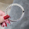 30ctw Round Cut White Sapphire Tennis Bangle Bracelet