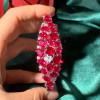Nature Inspired 13ctw Ruby Bangle Bracelet