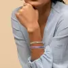 14ctw Rainbow Sapphire Tennis Bangle Bracelet
