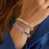 14ctw Rainbow Sapphire Tennis Bangle Bracelet