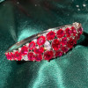 Nature Inspired 13ctw Ruby Bangle Bracelet