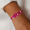13ctw Oval Cut Ruby Nature Inspired Bangle Bracelet