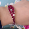 Nature Inspired 13ctw Ruby Bangle Bracelet