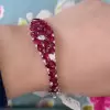 Nature Inspired 13ctw Ruby Bangle Bracelet