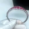 Nature Inspired 13ctw Ruby Bangle Bracelet