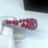 Nature Inspired 13ctw Ruby Bangle Bracelet