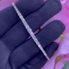4.2ctw Round Cut White Sapphire Tennis Bracelet