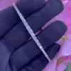 4.2ctw Round Cut White Sapphire Tennis Bracelet