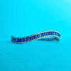 Baguette Cut Invisible Set Blue Sapphire Wave Bangle