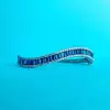 Baguette Cut Invisible Set Blue Sapphire Wave Bangle