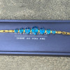 Vintage 16CTW Oval Cut Aquamarine Bracelet