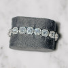Clustered White Sapphire Unisex Tennis Bracelet