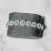 Clustered White Sapphire Unisex Tennis Bracelet