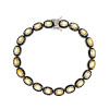 Halo Yellow Sapphire Unisex Tennis Bracelet