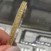 Princess Cut Yellow Sapphire Tennis Bangle