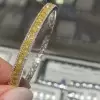 Princess Cut Yellow Sapphire Tennis Bangle