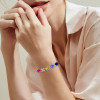 75ctw Multi-color Sapphire Statement Bracelet