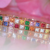 22.5ctw Multicolor Sapphire Tennis Bracelet