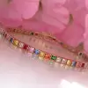 22.5ctw Multicolor Sapphire Tennis Bracelet