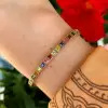 22.5ctw Multicolor Sapphire Tennis Bracelet
