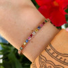 22.5ctw Multicolor Sapphire Tennis Bracelet