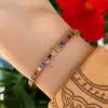 22.5ctw Multicolor Sapphire Tennis Bracelet