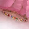 22.5ctw Multicolor Sapphire Tennis Bracelet