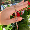 22.5ctw Multicolor Sapphire Tennis Bracelet