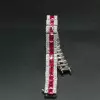 Vintage 27ctw Emerald Cut Ruby Bracelet