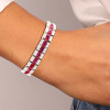 Vintage 27ctw Emerald Cut Ruby Bracelet