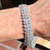 14.5ctw Radiant Cut White Sapphire Tennis Bracelet