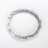 Art-Deco 18ctw White Sapphire and Ruby Bracelet