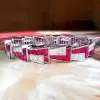 Art-Deco 18ctw White Sapphire and Ruby Bracelet